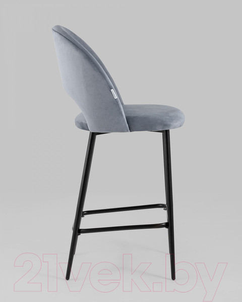 Изображение товара Стул барный Stool Group Меган / AV 415-H14-08(PP)  (велюр серый)