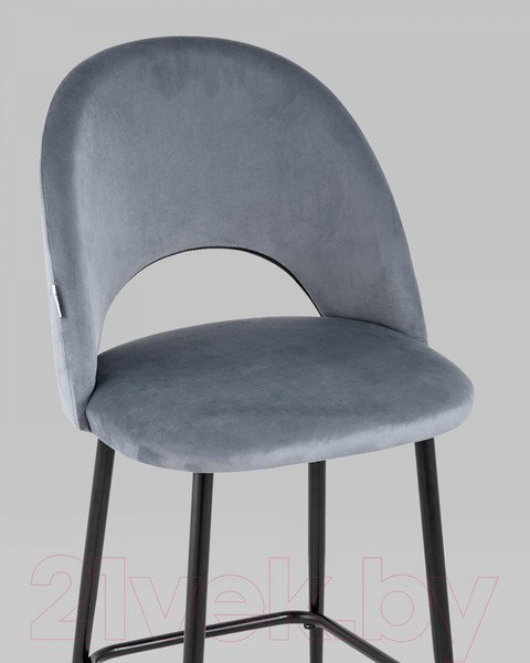 Изображение товара Стул барный Stool Group Меган / AV 415-H14-08(PP)  (велюр серый)