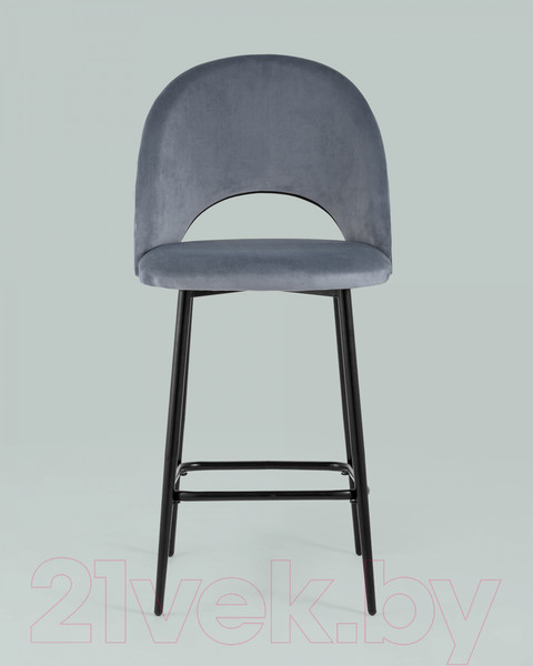 Изображение товара Стул барный Stool Group Меган / AV 415-H14-08(PP)  (велюр серый)