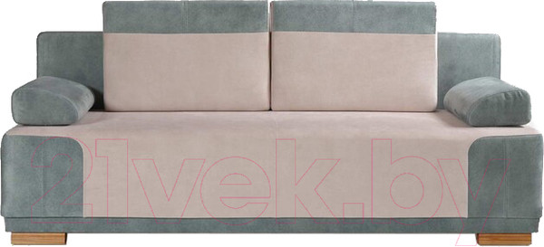 Изображение товара Диван KRONES Атлант 3 (велюр мятный/кремовый)