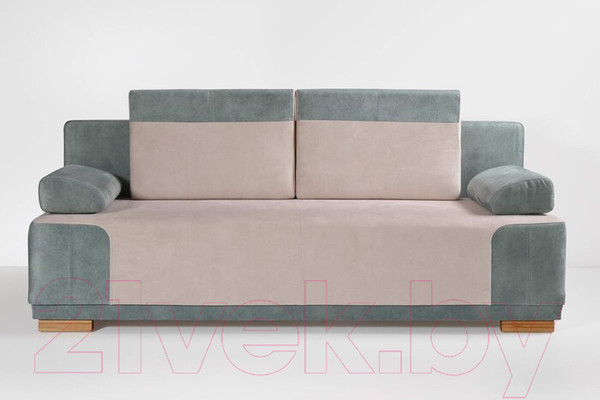 Изображение товара Диван KRONES Атлант 3 (велюр мятный/кремовый)