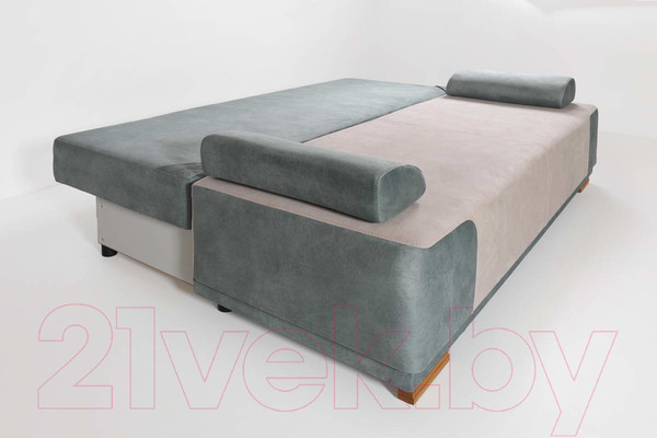 Изображение товара Диван KRONES Атлант 3 (велюр мятный/кремовый)