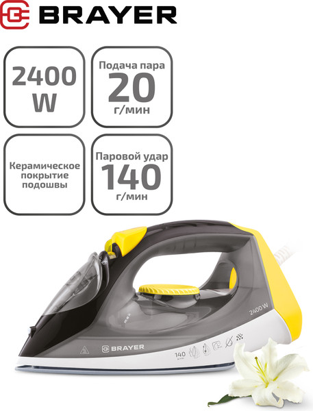 Изображение товара Утюг Brayer BR4003GY