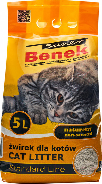 Изображение товара Наполнитель для туалета Super Benek Naturalny (5л/4кг)