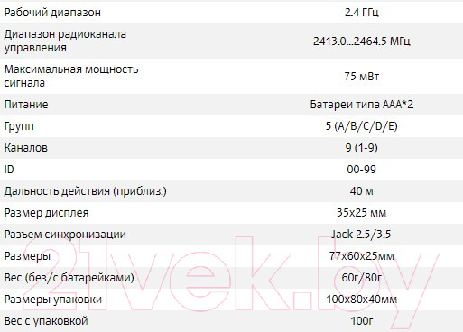 Изображение товара Синхронизатор для вспышки Falcon Eyes Phantom Air HSS-S для Sony / 28246