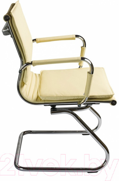 Изображение товара Стул офисный Бюрократ CH-993-Low-V (слоновая кость/низкая спинка/хром)