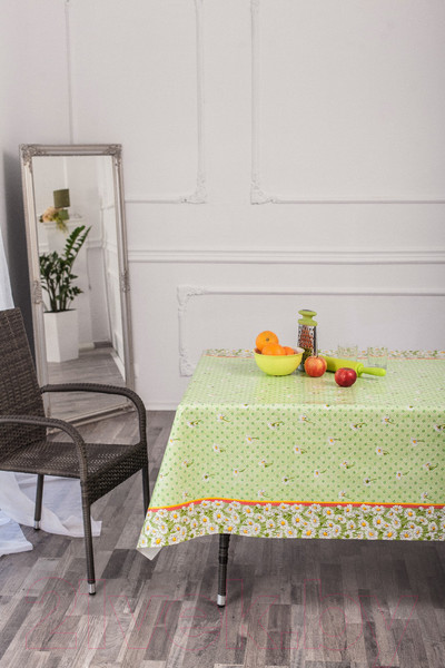 Изображение товара Скатерть Stolima Стольная 105-4 Ромашки (160x130)