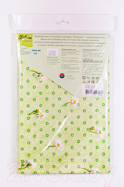 Изображение товара Скатерть Stolima Стольная 105-4 Ромашки (160x130)