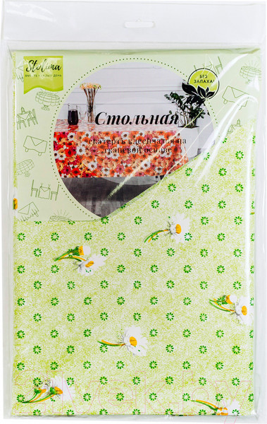 Изображение товара Скатерть Stolima Стольная 105-4 Ромашки (160x130)