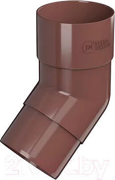 Изображение товара Колено трубы водосточной Технониколь ПВХ 108 градусов / 519644 (коричневый)