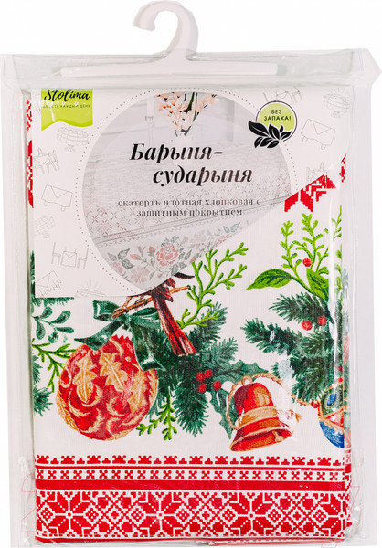 Изображение товара Скатерть Stolima Барыня-сударыня 802-1 Новогодний (220x140)