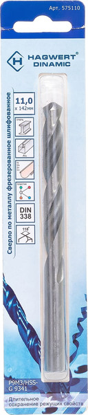 Изображение товара Сверло Hagwert Dinamic 11.0х142мм P9M3 / 575110
