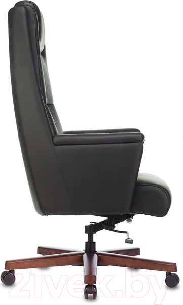Изображение товара Кресло офисное Бюрократ Duke (черный кожа/дерево)