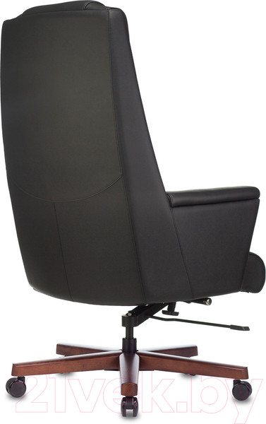 Изображение товара Кресло офисное Бюрократ Duke (черный кожа/дерево)