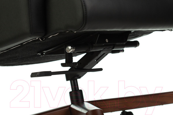 Изображение товара Кресло офисное Бюрократ Duke (черный кожа/дерево)