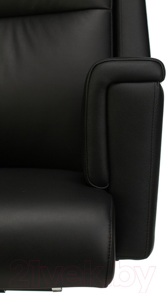 Изображение товара Кресло офисное Бюрократ Duke (черный кожа/дерево)
