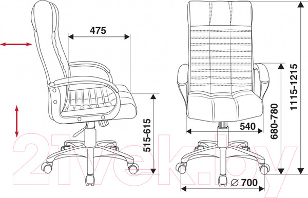 Изображение товара Кресло офисное Бюрократ KB-10 (черный)