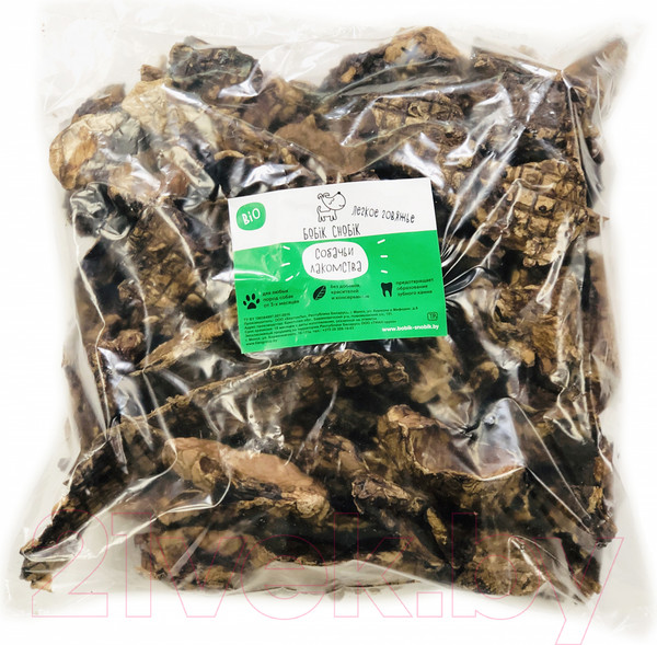 Изображение товара Лакомство для собак Бобик Снобик Легкое говяжье / 010604 (500г)