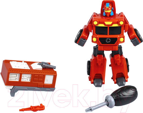 Изображение товара Игрушка-конструктор Bondibon Bondibot 2 в 1 Пожарная машина-робот / ВВ5260