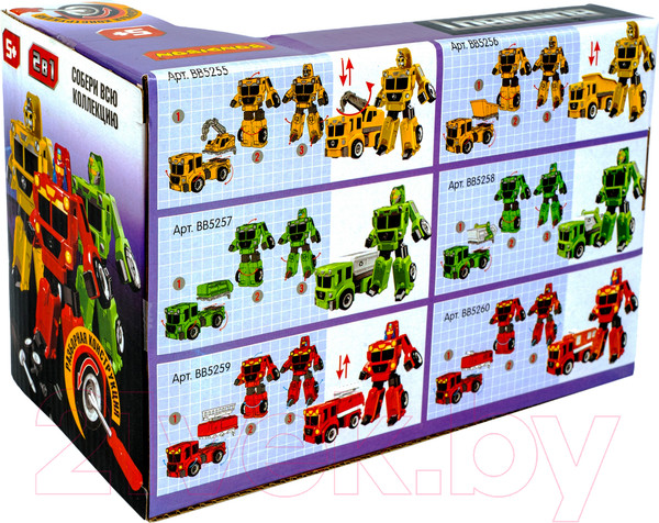 Изображение товара Игрушка-конструктор Bondibon Bondibot 2 в 1 Строительный самосвал-робот / ВВ5256