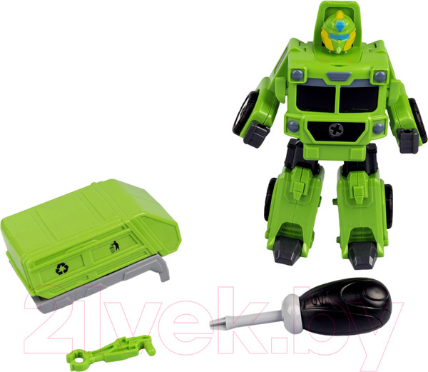 Изображение товара Игрушка-конструктор Bondibon Bondibot 2 в 1 Мусоровоз-робот / ВВ5257