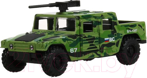Изображение товара Автомобиль игрушечный Технопарк Армейский внедорожник Пикап / HUMVEPICKUP-12MIL-GN