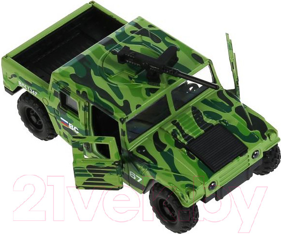 Изображение товара Автомобиль игрушечный Технопарк Армейский внедорожник Пикап / HUMVEPICKUP-12MIL-GN