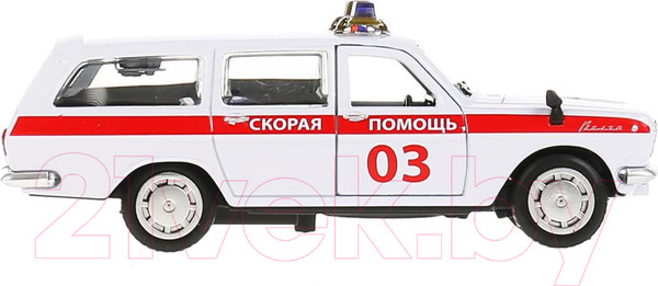 Изображение товара Автомобиль игрушечный Технопарк Газ 2402 Волга Скорая / 2402-12AMB-WH