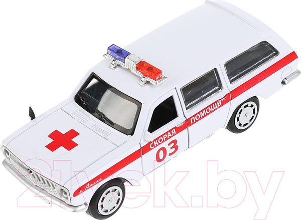 Изображение товара Автомобиль игрушечный Технопарк Газ 2402 Волга Скорая / 2402-12AMB-WH