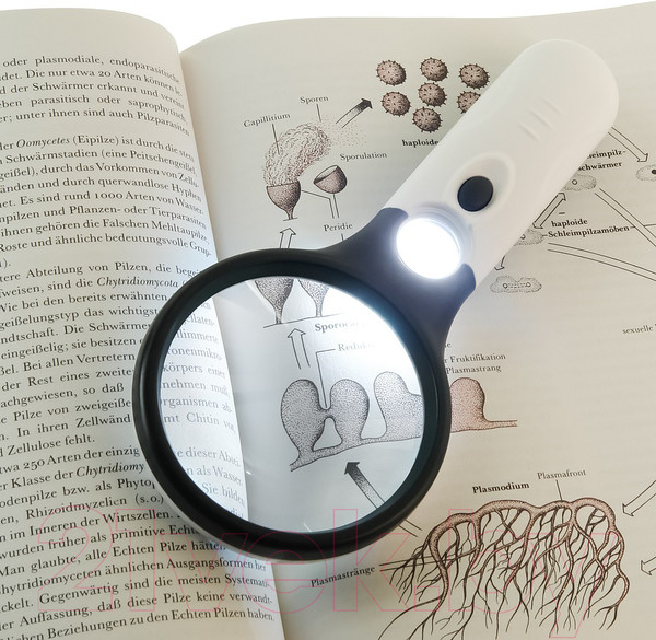 Изображение товара Лупа ручная Veber 6902 / 26216 (3х, 75мм, 20х, 22мм)