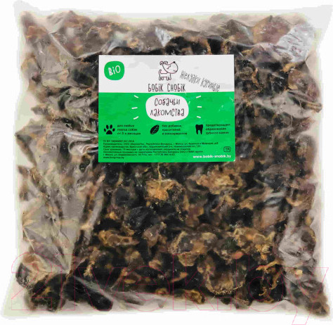 Изображение товара Лакомство для собак Бобик Снобик Желудки куриные / 020103 (500г)