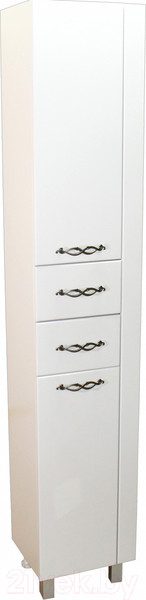 Изображение товара Шкаф-пенал для ванной СанитаМебель Джаст 52.350 (левый)