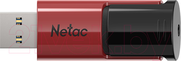 Изображение товара USB flash накопитель Netac 64GB / NT03U182N-064G-30RE (черный/красный)