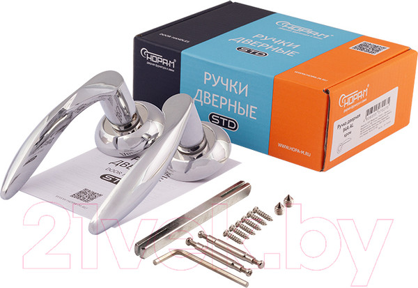 Изображение товара Ручка дверная Нора-М AL 94А (хром)