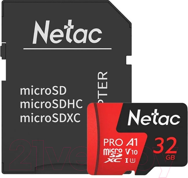 Изображение товара Карта памяти Netac MicroSD 32GB Extreme Pro (NT02P500PRO-032G-R)