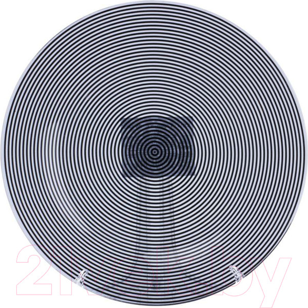 Изображение товара Тарелка столовая обеденная Zibo Shelley Черное Гипно / S3010