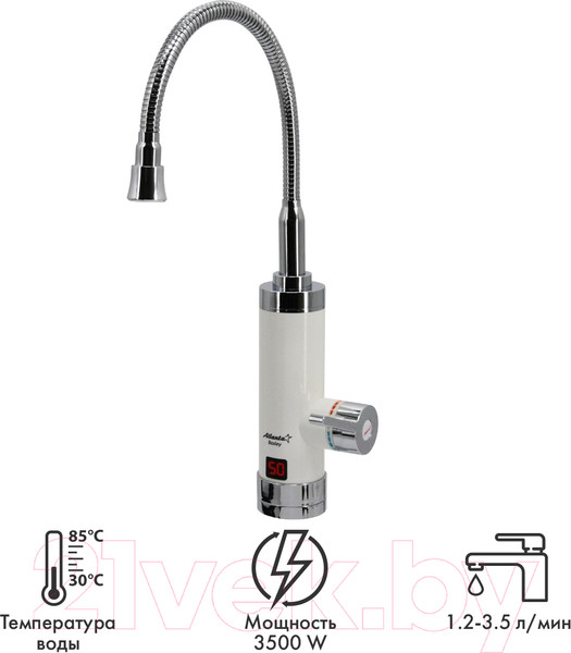 Изображение товара Кран-водонагреватель Atlanta АТН-7429 (белый)