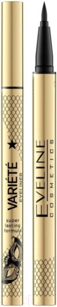 Изображение товара Подводка-фломастер для глаз Eveline Cosmetics Variete Waterproof Eyeliner Ultra Black Super Lasting