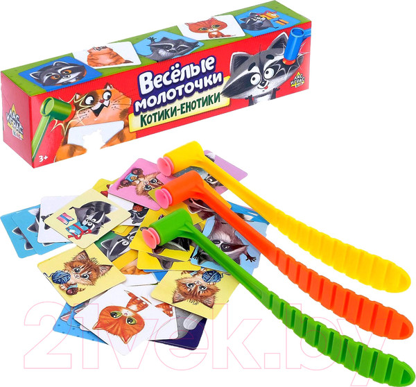 Изображение товара Настольная игра Лас Играс Веселые молоточки, котики-енотики / 4172141