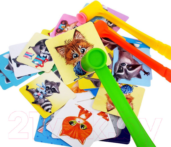 Изображение товара Настольная игра Лас Играс Веселые молоточки, котики-енотики / 4172141