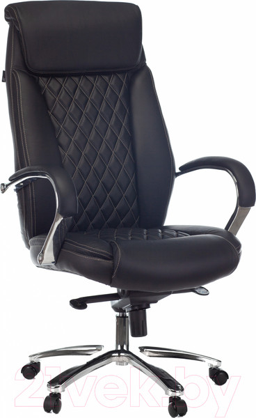 Изображение товара Кресло офисное Бюрократ T-9924SL (черный кожа/хром)