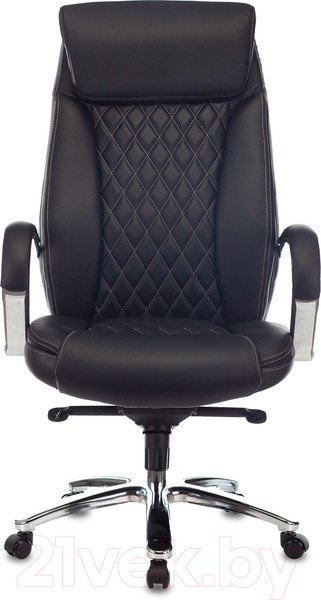 Изображение товара Кресло офисное Бюрократ T-9924SL (черный кожа/хром)