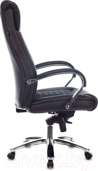Изображение товара Кресло офисное Бюрократ T-9924SL (черный кожа/хром)