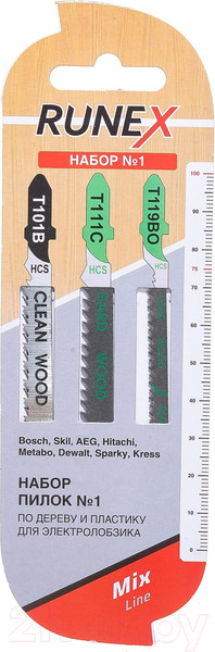 Изображение товара Набор пильных полотен Runex 555807