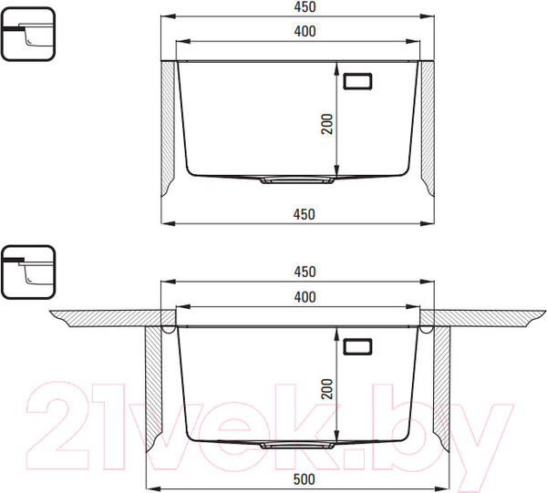 Изображение товара Мойка кухонная Deante ZPO 010A