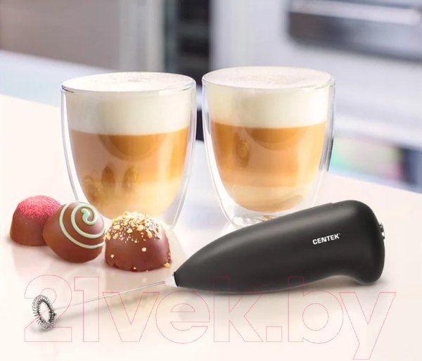 Изображение товара Вспениватель молока Centek CT-1131 (черный)
