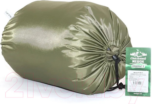 Изображение товара Спальный мешок Следопыт Traveller XL / PF-SB-33 (хаки)