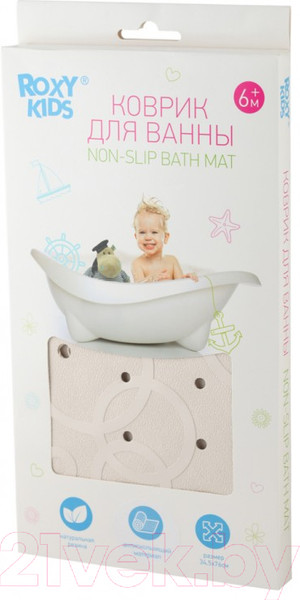 Изображение товара Коврик для купания Roxy-Kids BM-M188W (белый)