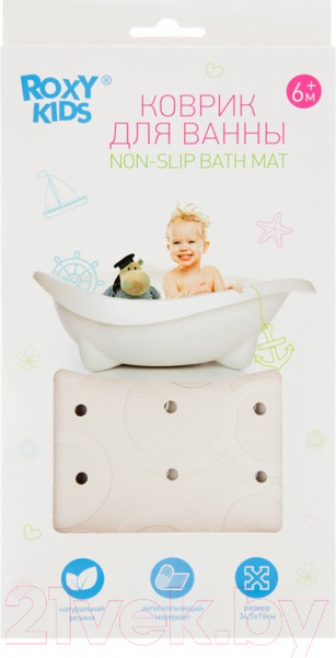Изображение товара Коврик для купания Roxy-Kids BM-M188W (белый)