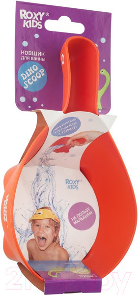 Изображение товара Ковшик для купания Roxy-Kids Dino Scoop / RBS-002-R (оранжевый)